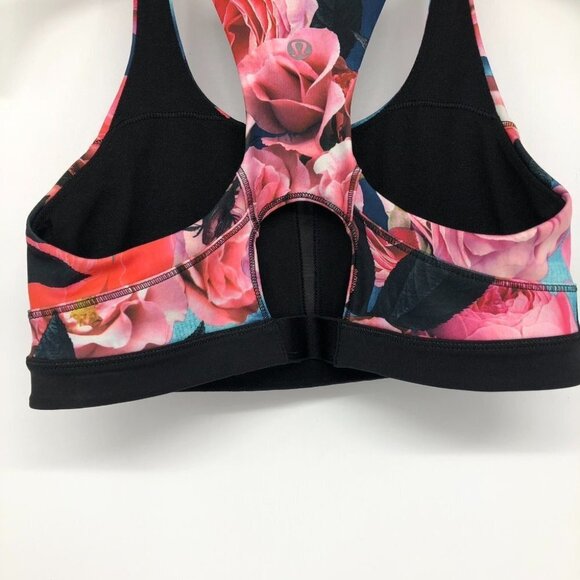 Lululemon Top Speed Bra in  Secret Garden Pink floral size 4 - Picture 9 of 15
